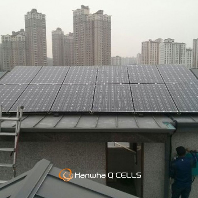 홈에너지 한화 태양열발전 상가주택 설치 전문기업